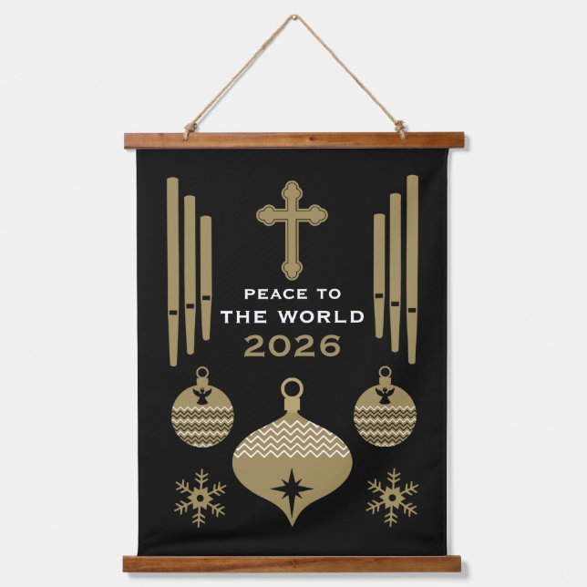 Nativity Christian Christmas Holiday Decor. Hanging Tapestry (Front)