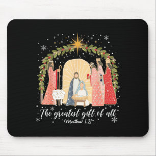 Nativity Christmas Baby Jesus Christian Greatest O Mouse Pad