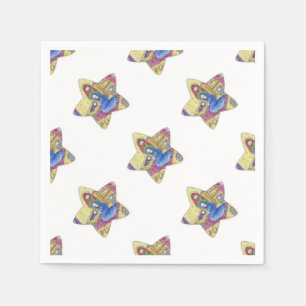 Nativity Christmas: Baby Jesus, Mary  in a manger Napkin