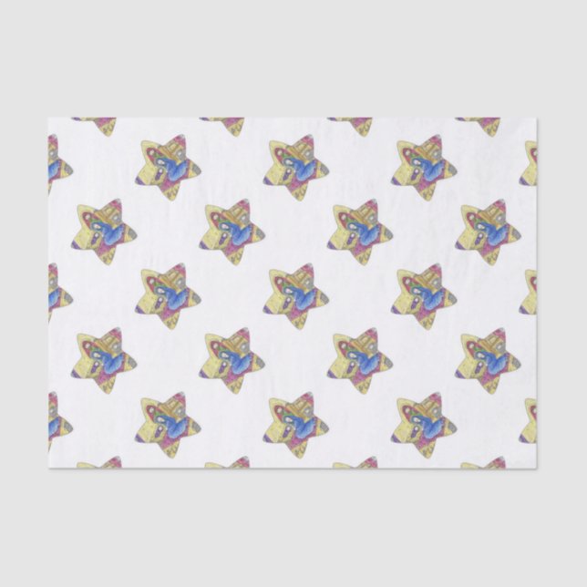 Nativity Christmas: Baby Jesus, Mary  in a manger Tissue Paper (Front)