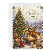 Nativity Christmas Card