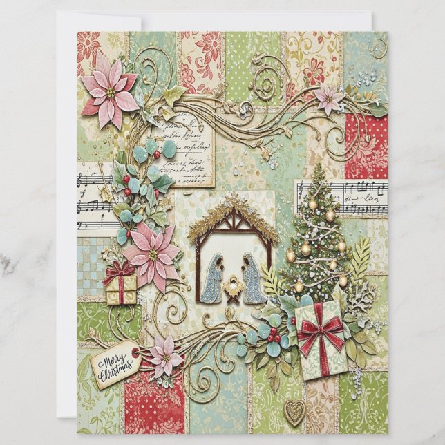 Nativity Christmas craft paper (Front)