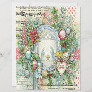 Nativity Christmas craft paper