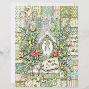 Nativity Christmas craft paper