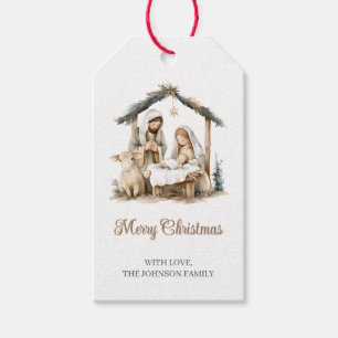 Nativity Christmas Gift Tags
