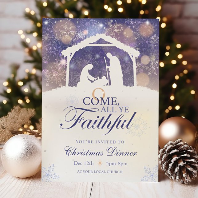 Nativity Christmas Invitation Religious (Creator Uploaded)