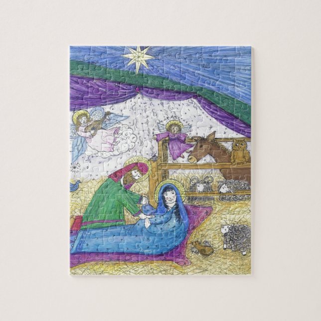 Nativity  Christmas Jigsaw Puzzle (Vertical)