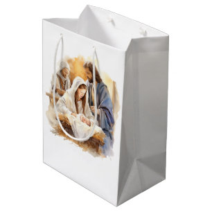Nativity Christmas Medium Gift Bag