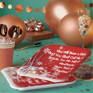 Nativity Christmas Paper Plates