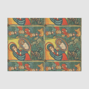 NATIVITY CHRISTMAS PARCHMENT ,ADORATION OF MAGI TISSUE PAPER