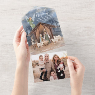 Nativity Christmas Photo Card