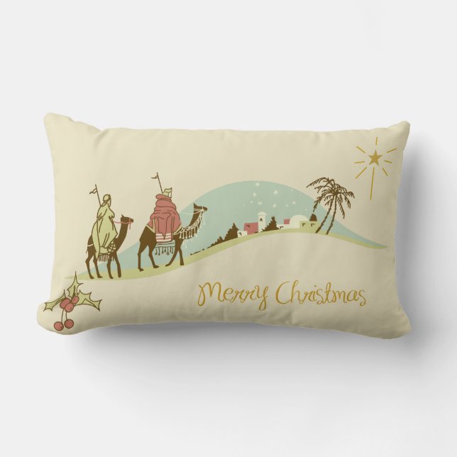 Nativity Christmas Pillow (Front)