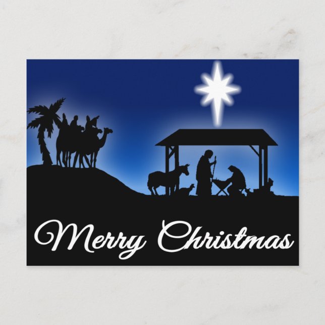Nativity Christmas Postcard (Front)