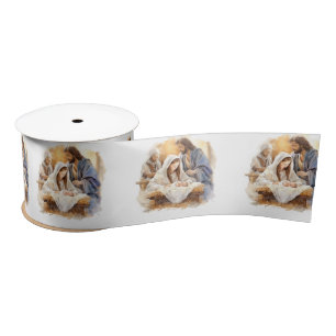 Nativity Christmas Satin Ribbon