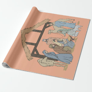 NATIVITY CHRISTMAS WRAPPING PAPER 