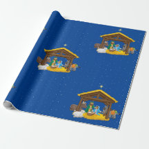 Nativity Christmas Wrapping Paper