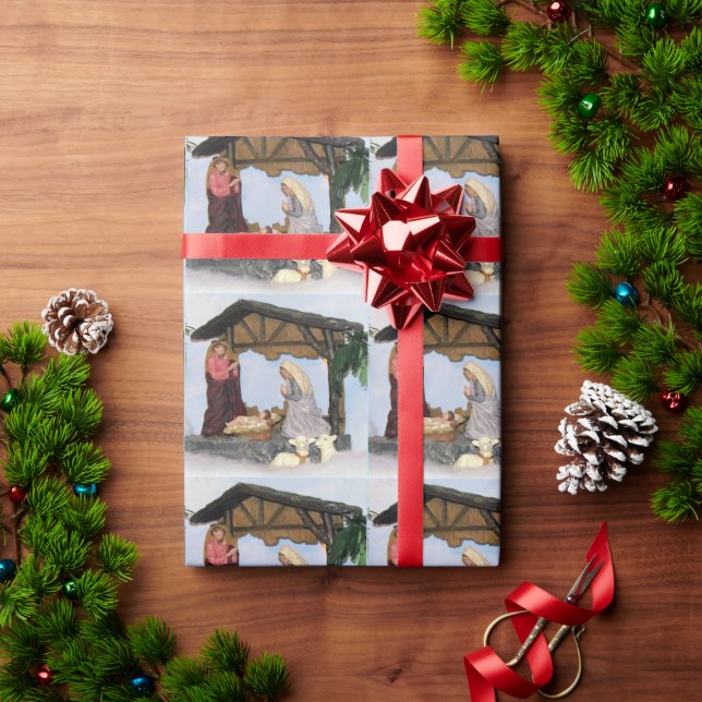 Nativity - Creche Christmas Village Paper (Holiday Gift)