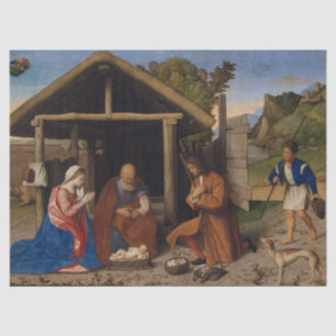 Nativity Crib Adoration of The Shepherds Christmas Tissue Paper