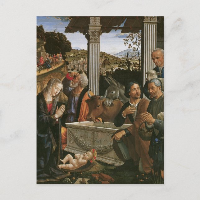 Nativity - Domenico Ghirlandaio Postcards (Front)
