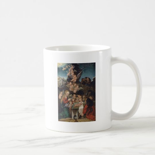 Nativity Featuring Cherubs Coffee Mug