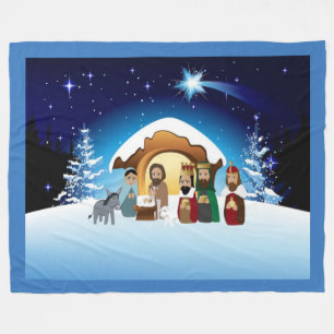 Nativity Fleece Blanket