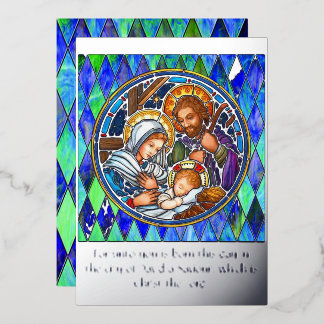 Nativity Foil Holiday Card