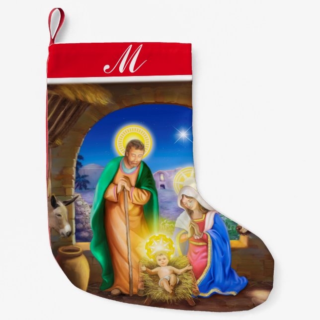 Nativity holiday stocking (Front)