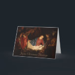 Nativity Holy Family Religious Prayer Holiday Card<br><div class="desc">This is a beautiful Christmas painting of the Holy Family, St. Joseph and the Blessed Mother with the Baby Jesus entitled - Adoration of the Shepherds (1622) by Gerard van Honthorst Inside is a beautiful prayer to the Baby Jesus in the crib. I ADORE Thee, O Word Incarnate, true SON...</div>