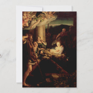 Nativity - Holy Night - Correggio - Renaissance Holiday Card