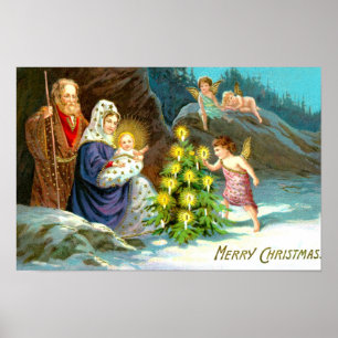 Nativity in the snow poster