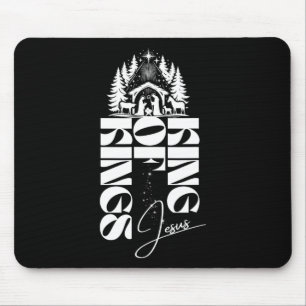 Nativity Jesus King Of Kings Christmas  Mouse Pad
