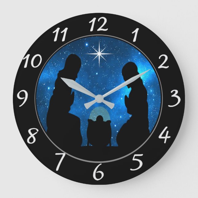 Nativity Large Clock (Front)