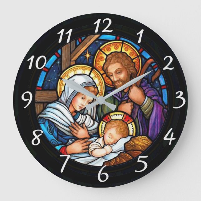 Nativity Large Clock (Front)