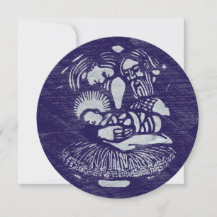 Nativity Letterpress Medallion