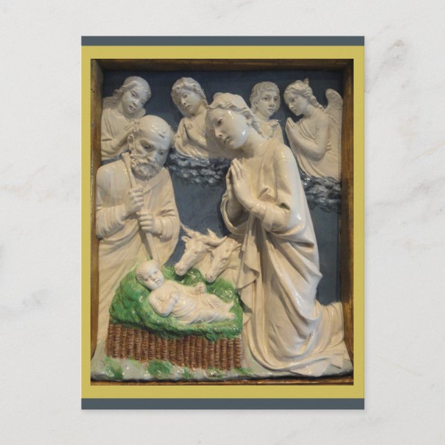 NATIVITY Luca Della Robbia Postcard (Front)