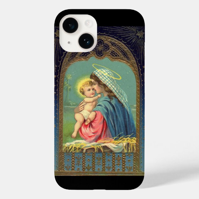 Nativity Mary Holding The Baby Jesus  Case-Mate iPhone Case (Back)
