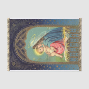 Nativity Mary Holding The Baby Jesus Tissue Paper