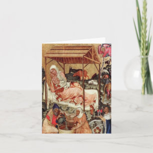 Nativity = Master of Hohenfurth 1430. Holiday Card