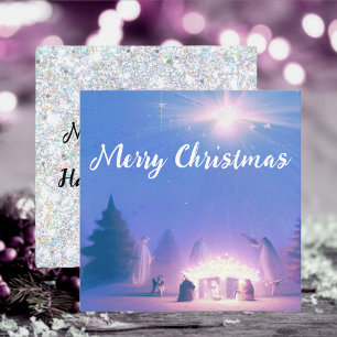 Nativity Merry Christmas & a Happy New Year! Card