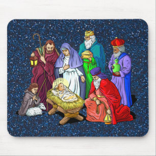 nativity mouse pad