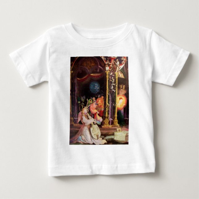 NATIVITY,MUSIC MAKING ANGELS - MAGIC OF CHRISTMAS BABY T-Shirt (Front)