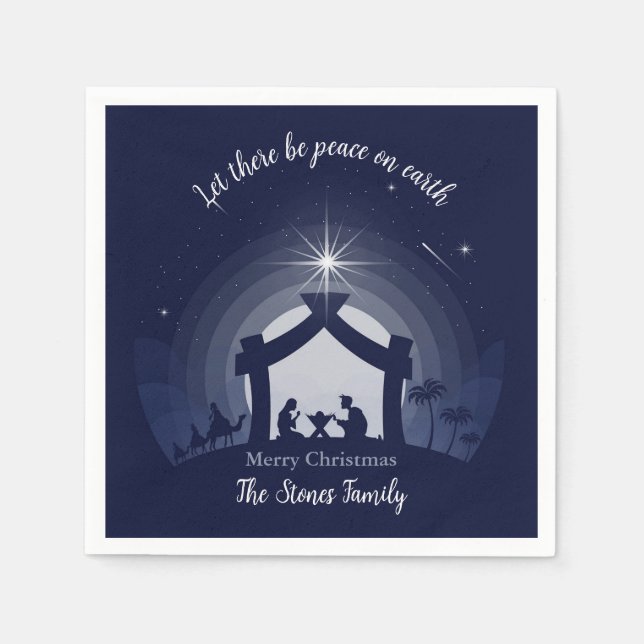 Nativity Napkins (Christmas Holy Family) (Front)