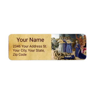 NATIVITY OF JESUS by PIERO DELLA FRANESCA  Return Address Label