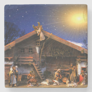 Nativity of Jesus Christ Stone Coaster