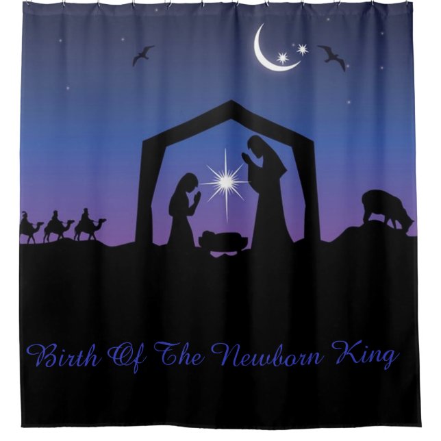 Nativity of Jesus Shower Curtain (Front)