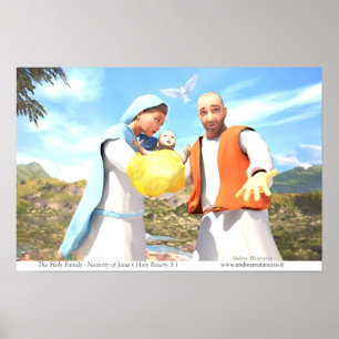 Nativity of Jesus - The Holy Family  Poster