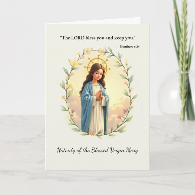 Nativity of the Blessed Virgin Mary God's Peace Card (Front)