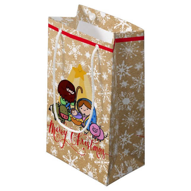 Nativity on paper bag look (Front Angled)