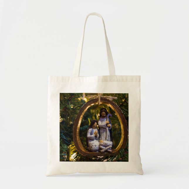 Nativity Ornament Tote Bag (Front)