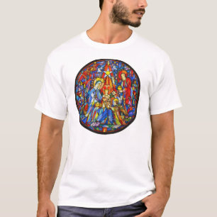 Nativity Painted Stained Glass Style T-Shirt